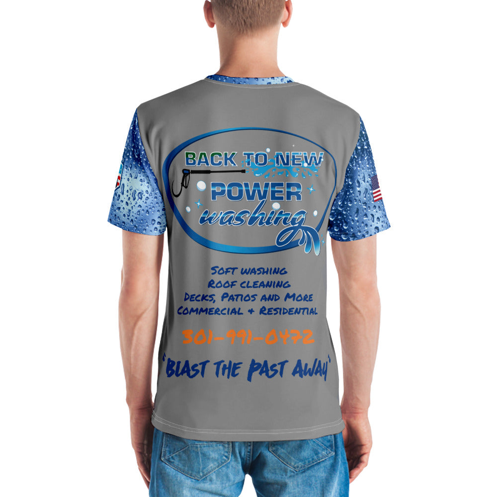 Back to New Power Washing- Full Sublimation T-Shirt-Grey