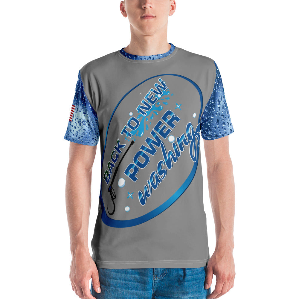 Back to New Power Washing- Full Sublimation T-Shirt-Grey