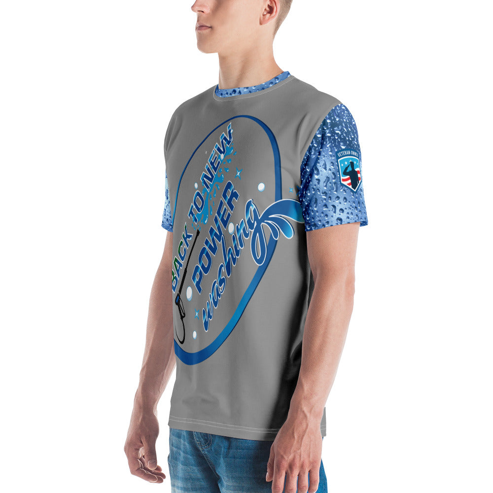 Back to New Power Washing- Full Sublimation T-Shirt-Grey