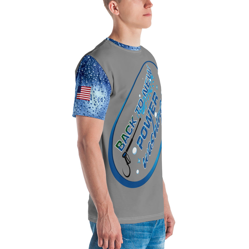 Back to New Power Washing- Full Sublimation T-Shirt-Grey