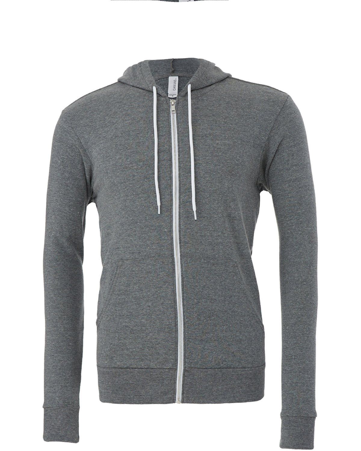 Bella + Canvas Unisex Poly-Cotton Fleece Full-Zip Hooded Sweatshirt