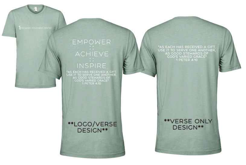 1 Peter 4:10 PMC Verse Shirt with Two Designs *Select Design**