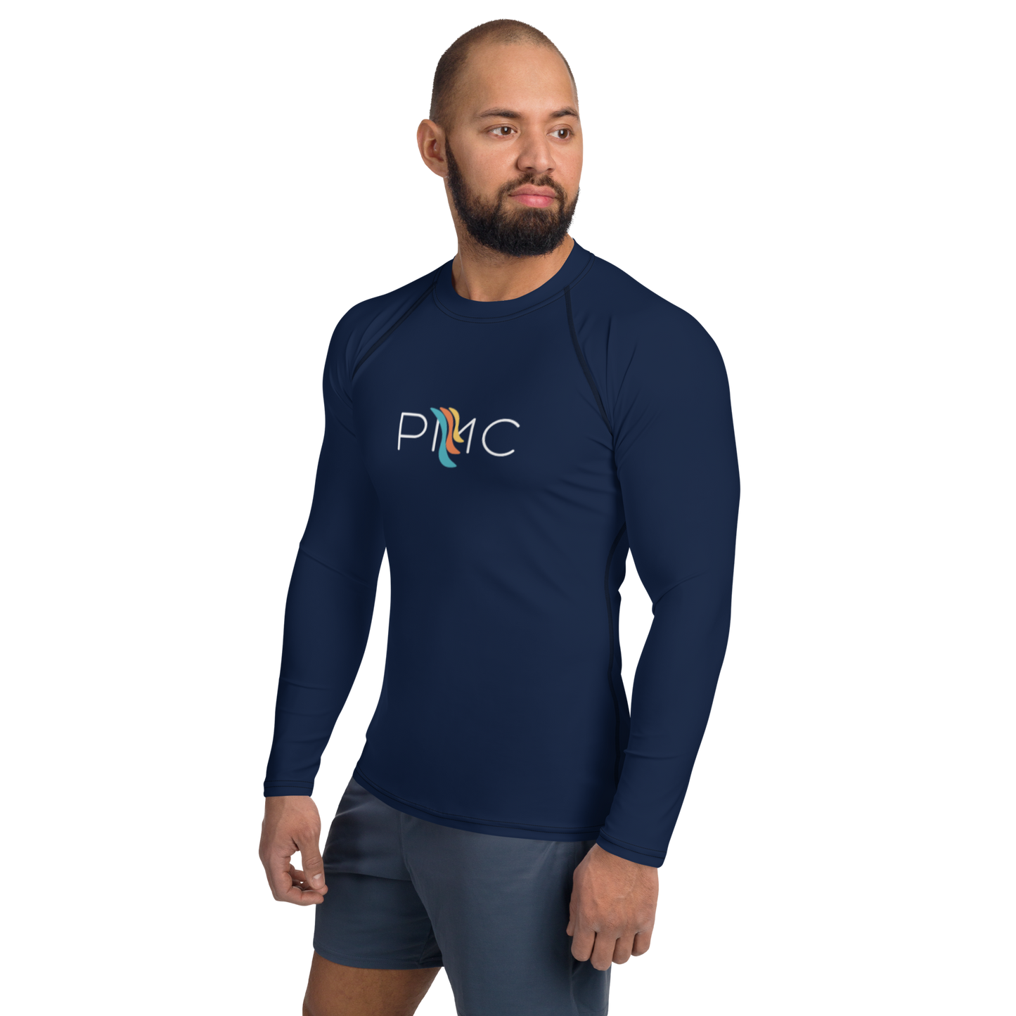 Unisex Long Sleeve Rash Guard - Navy