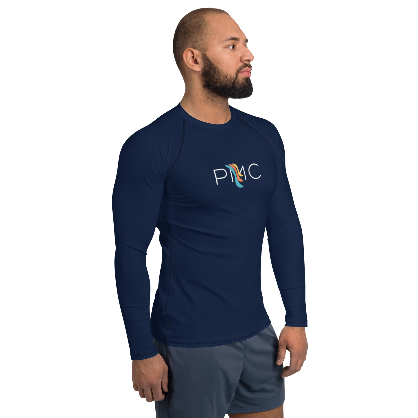 Unisex Long Sleeve Rash Guard - Navy