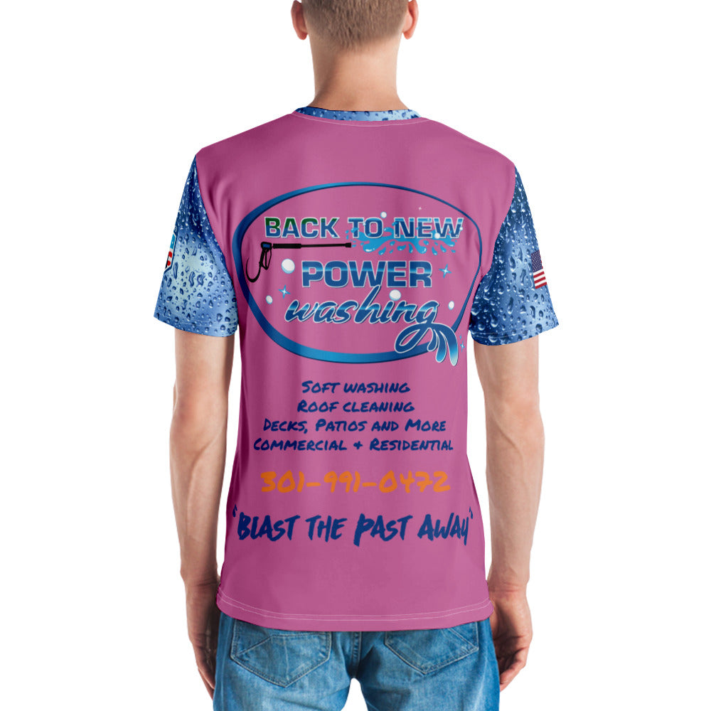 Back to New Power Washing- Full Sublimation T-Shirt- Pink