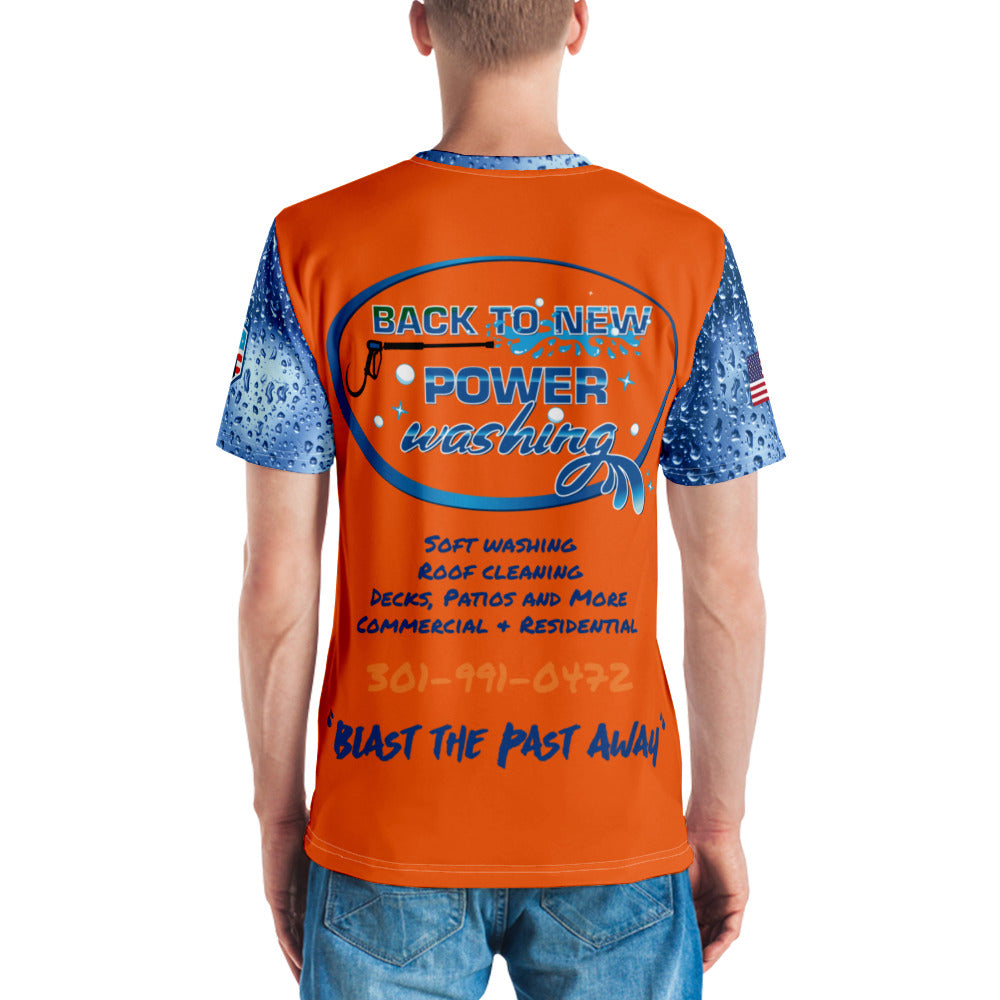 Back to New Power Washing- Full Sublimation T-Shirt - Orange
