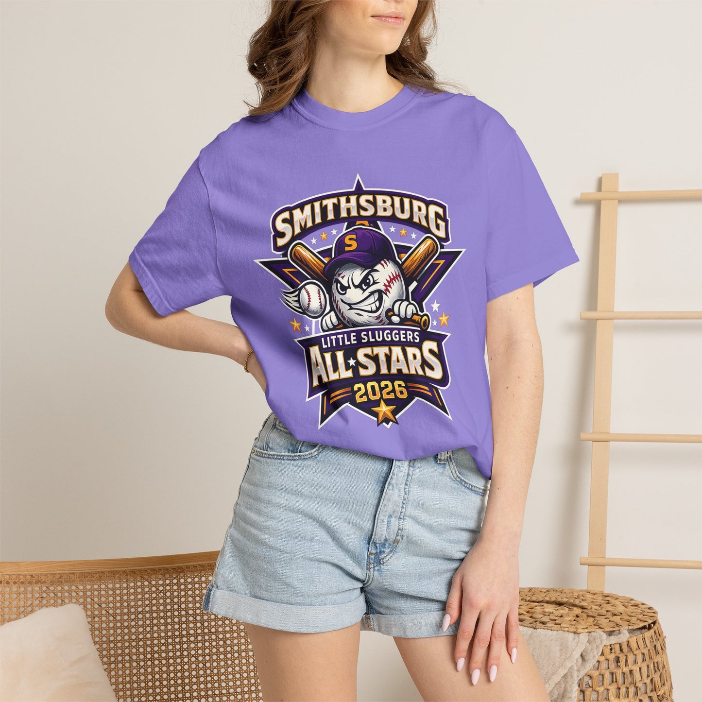 Smithsburg Little Sluggers All-Stars Unisex Garment-Dyed T-shirt