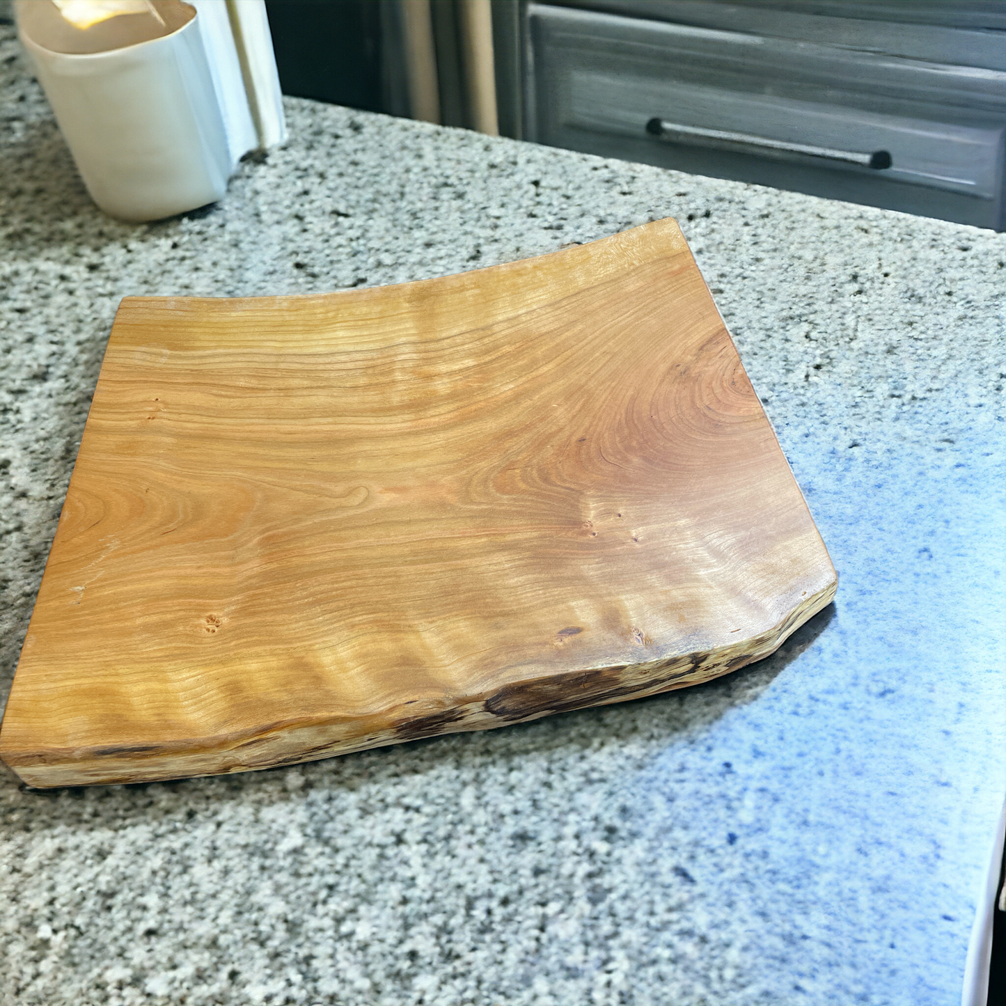 16" x 12" Cherry Live Edge Cutting Board #2
