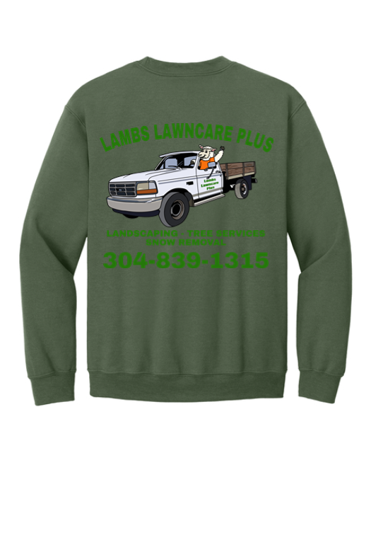 Lambs Lawncare Plus crewneck back