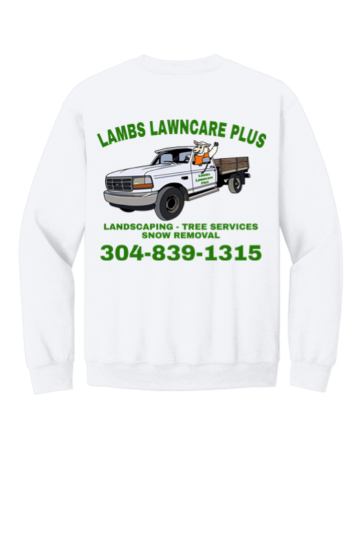 Lambs Lawncare Plus crewneck back
