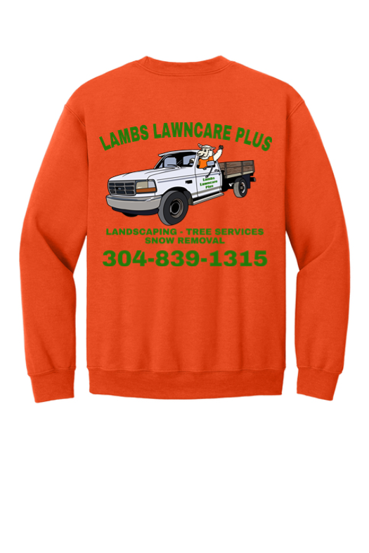 Lambs Lawncare Plus crewneck back