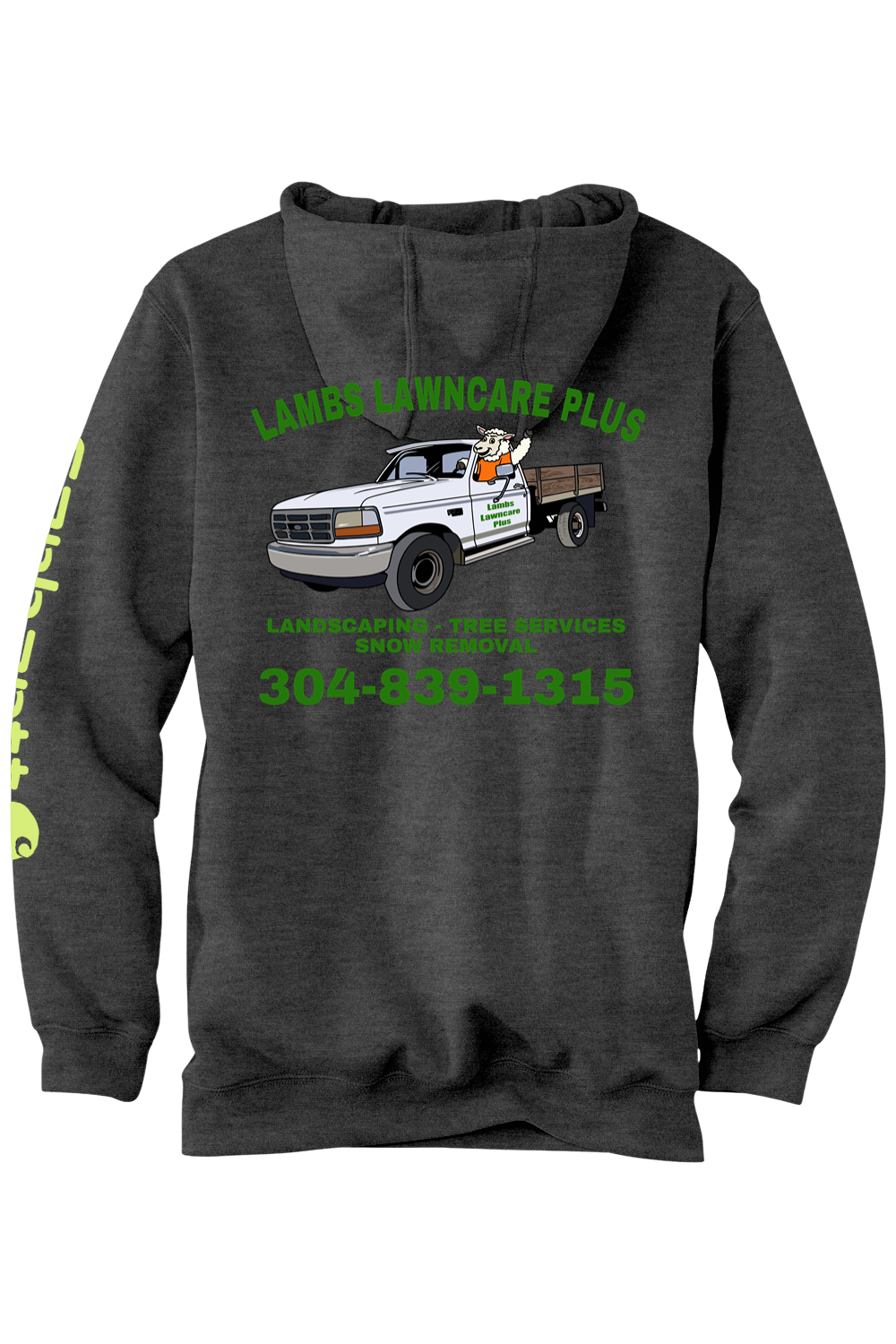 Lambs Lawncare Plus — Carhartt Midweight Hooded Logo Sweatshirt