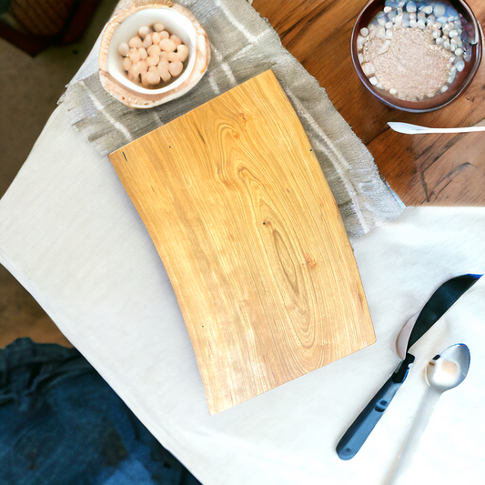 16" x 9 3/4" Cherry Live Edge Cutting Board #8