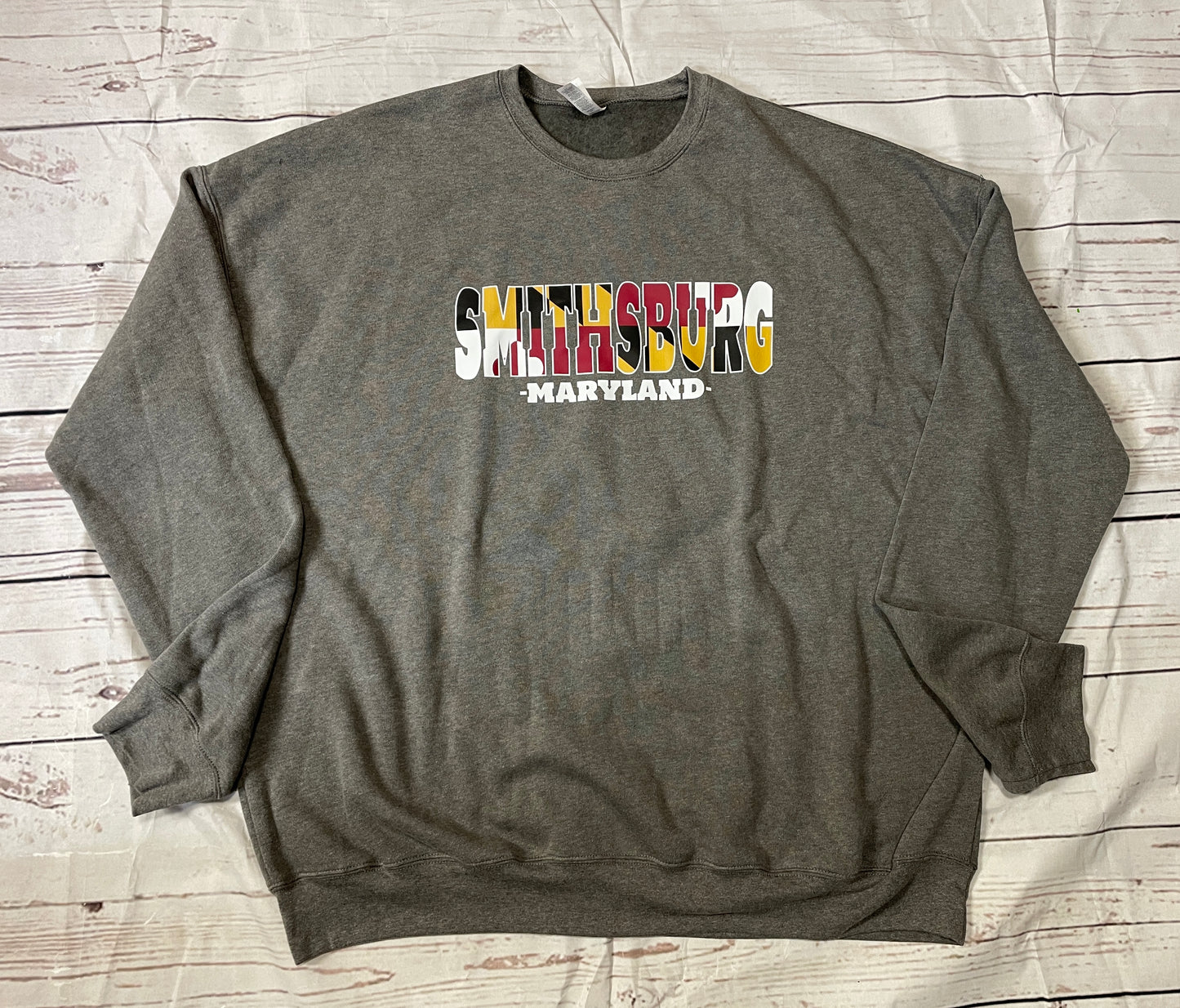 Smithsburg Maryland Flag Crewneck Sweatshirt