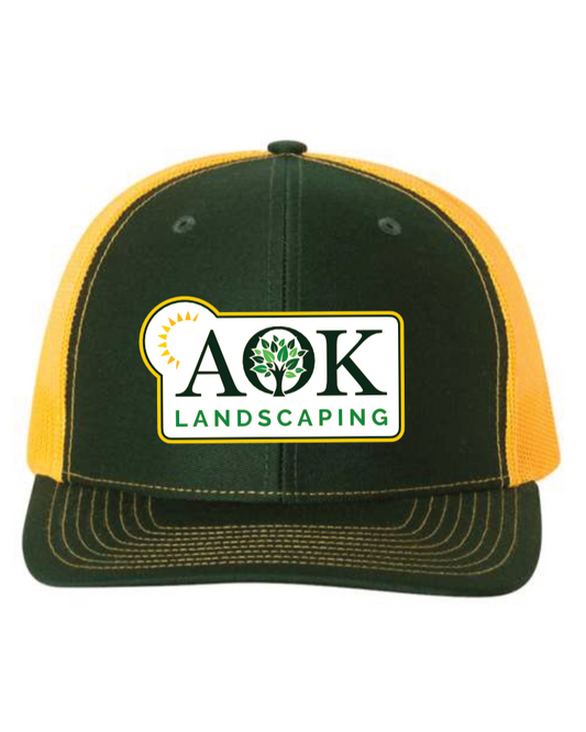 AOK Hat - Dark Green/Yellow