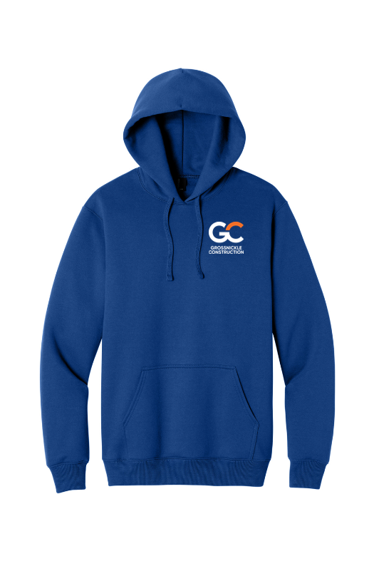 GC Port & Co Foundation Fleece Hoodie — True Royal — front view