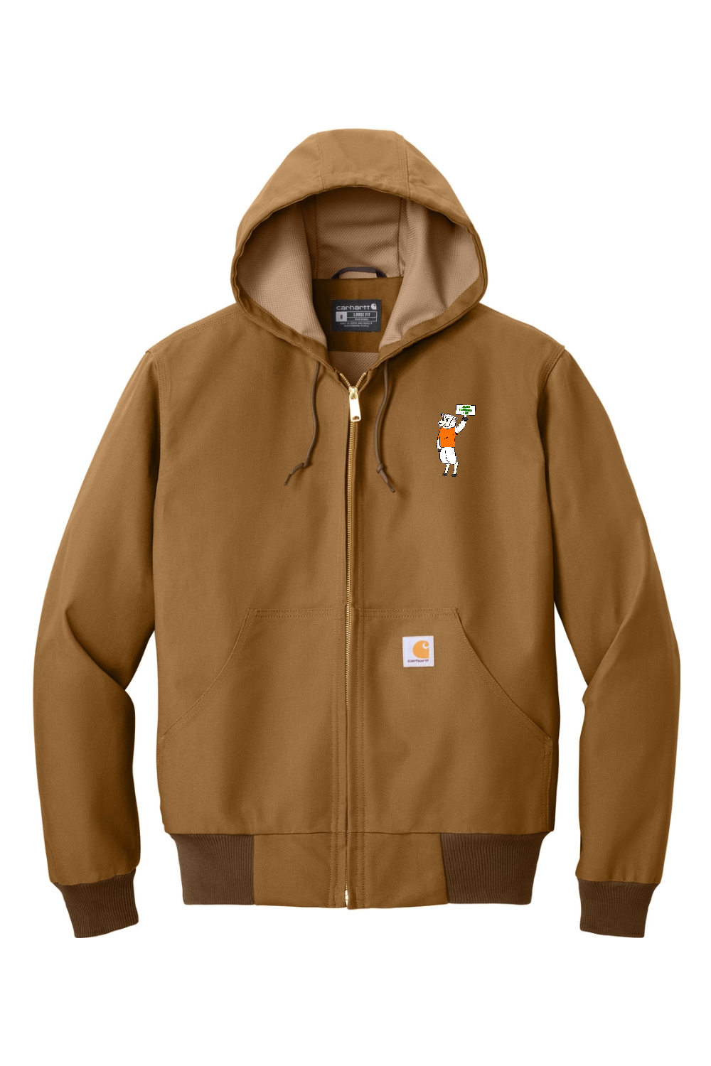Lambs Lawncare Plus — Carhartt Brown — front — high-resolution mockup