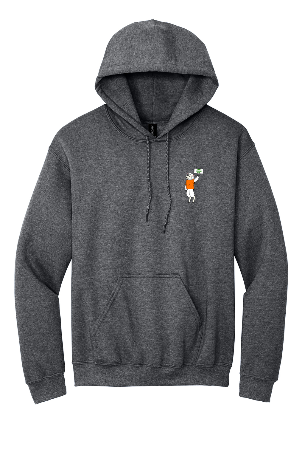 Lambs Lawncare Plus — Graphite Heather — front — high-resolution mockup