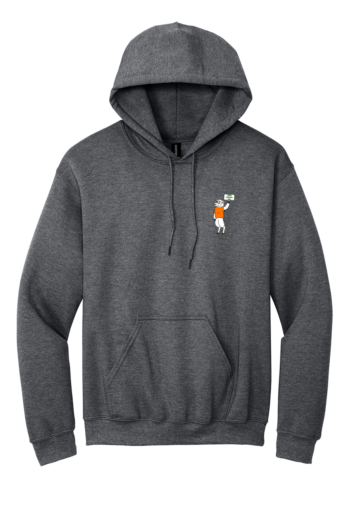 Lambs Lawncare Plus — Graphite Heather — front — high-resolution mockup