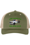 Lambs Lawncare Plus — Army Olive Green/ Tan — front — high-resolution mockup