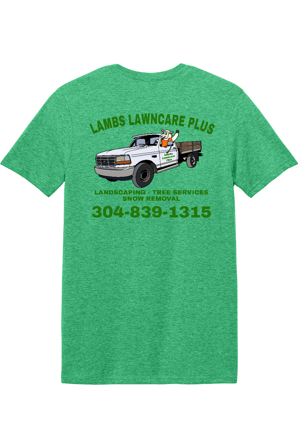 Lambs Lawncare Plus — Heather Irish Green — back — high-resolution mockup