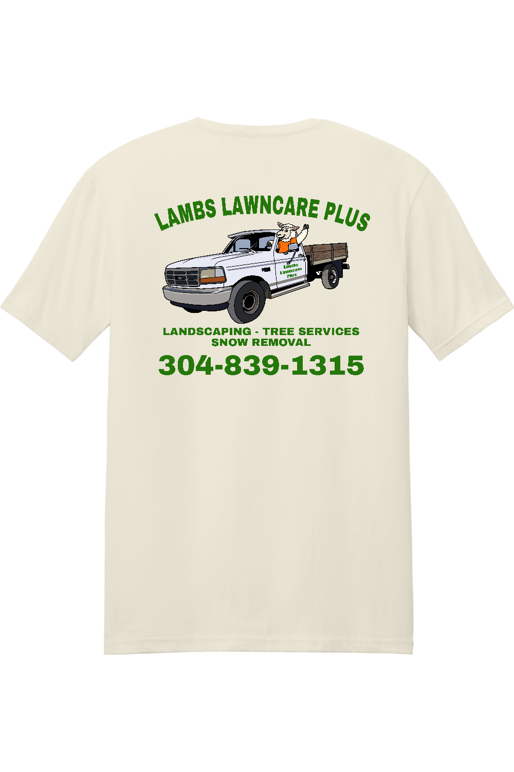 Lambs Lawncare Plus — Natural — back — high-resolution mockup