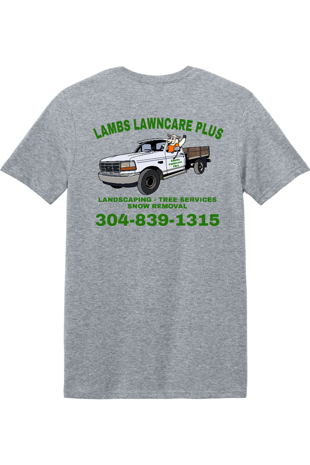 Lambs Lawncare Plus — Sport Grey — back — high-resolution mockup