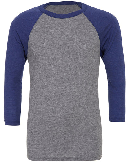 Bella + Canvas Unisex 3/4-Sleeve Baseball T-Shirt