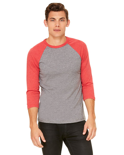 Bella + Canvas Unisex 3/4-Sleeve Baseball T-Shirt