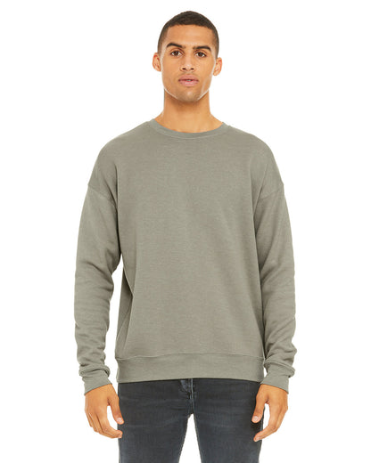 Bella + Canvas Unisex Drop Shoulder Fleece Crew Neck Sweatshirt