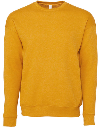 Bella + Canvas Unisex Drop Shoulder Fleece Crew Neck Sweatshirt