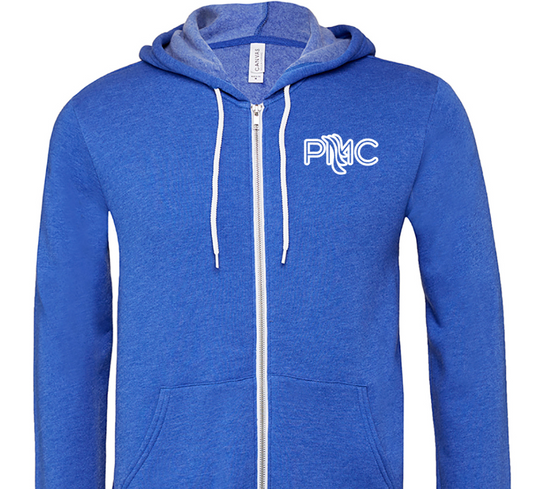 Bella + Canvas Unisex Poly-Cotton Fleece Full-Zip Hooded Sweatshirt