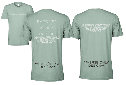 1 Peter 4:10 PMC Verse Shirt with Two Designs *Select Design**