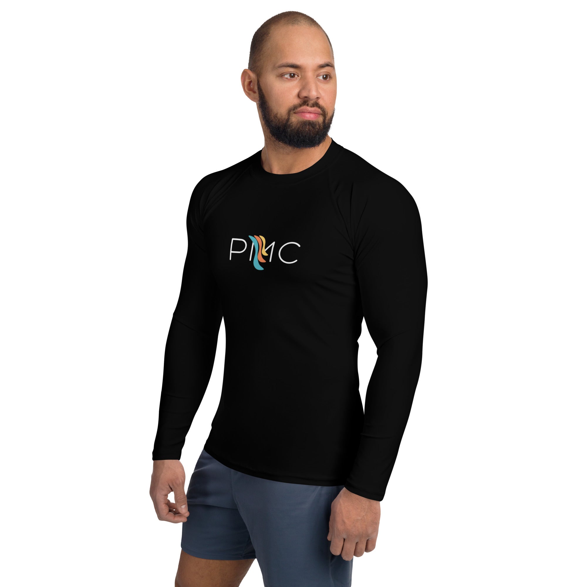 Unisex Long Sleeve Rash Guard - Black