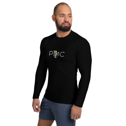 Unisex Long Sleeve Rash Guard - Black
