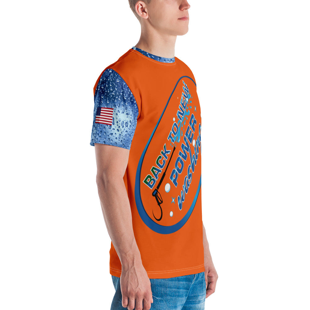 Back to New Power Washing- Full Sublimation T-Shirt - Orange