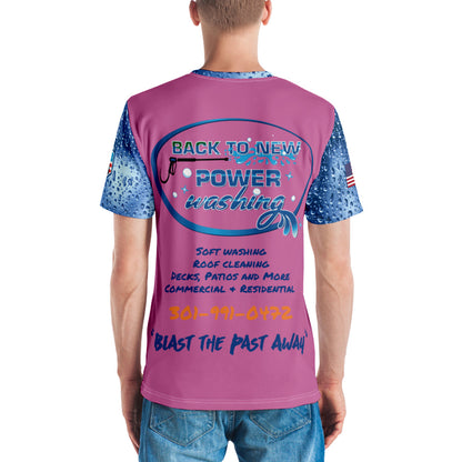 Back to New Power Washing- Full Sublimation T-Shirt- Pink