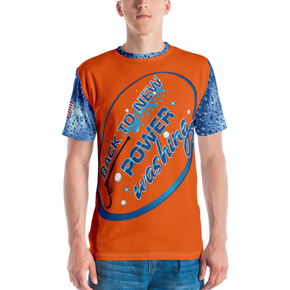 Back to New Power Washing- Full Sublimation T-Shirt - Orange
