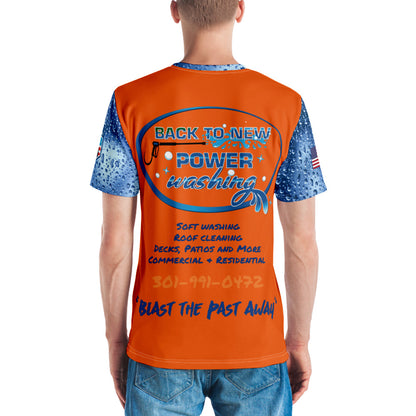 Back to New Power Washing- Full Sublimation T-Shirt - Orange